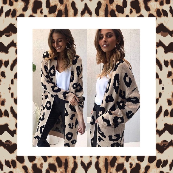 💋🐆Absolutely Gorgeous Leopard Print Cardigan😳💋 - Picture 4 of 4